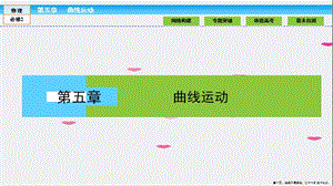 (人教版)高中物理必修2課件第5章-曲線運動5-章末高效整合-(存儲版)