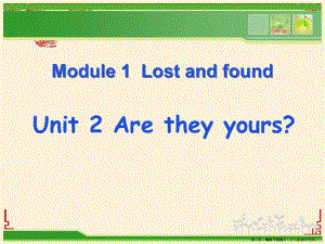 2022春外研版七下unit2《are-they-yours》ppt課件(參考版)