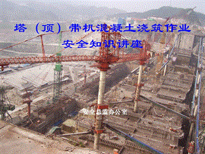 塔(頂)帶機(jī)混凝土澆筑作業(yè)安全知識講座(完整版)