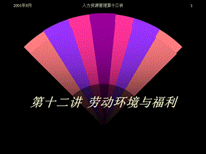 勞動環(huán)境與福利(ppt18頁)(留存版)