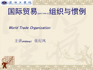 世界貿(mào)易組織的法律結(jié)構(gòu)(已改無(wú)錯(cuò)字)