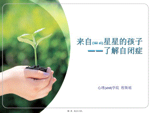 2022年醫(yī)學(xué)專題—來自星星的孩子——了解自閉癥-預(yù)覽頁