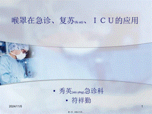2022年醫(yī)學(xué)專題—喉罩-展示頁