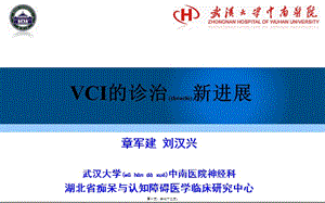 血管性認(rèn)知障礙的診治新進(jìn)展-(已修改)