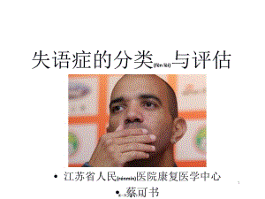 2022年醫(yī)學(xué)專題—失語癥分類和評估-wenkub.com