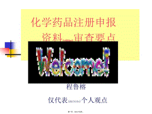 2022年醫(yī)學(xué)專題—化藥申報(bào)材料審查要點(diǎn)程魯榕201098(文件)