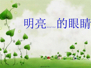2022年醫(yī)學(xué)專題—大班健康：明亮的眼睛(更新版)