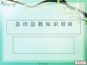 2022年醫(yī)學(xué)專題—急診急救相關(guān)知識幻燈片-預(yù)覽頁