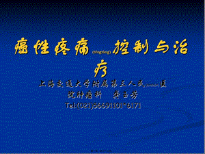 2022年醫(yī)學(xué)專題—癌痛進(jìn)展2(新)(專業(yè)版)
