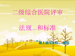 2022年醫(yī)學(xué)專題—太和醫(yī)院創(chuàng)建二級醫(yī)院(更新版)