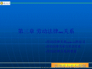 勞動法律關系基本講義-wenkub.com