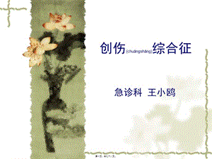 2022年醫(yī)學(xué)專題—?jiǎng)?chuàng)傷綜合征(xiugai)剖析-文庫(kù)吧