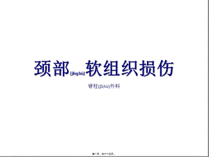 2022年醫(yī)學(xué)專題—急性頸部軟組織損傷-預(yù)覽頁