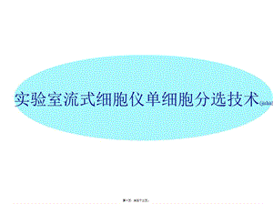 2022年醫(yī)學專題—流式細胞儀分析技術(shù)應用-展示頁