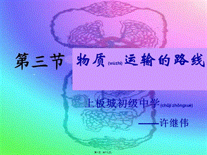 血液循環(huán)的路線(已修改)