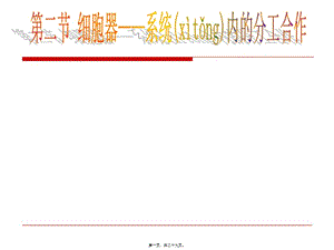 2022年醫(yī)學專題—第2節(jié)-細胞器---系統(tǒng)內的分工合作(第一課時)-預覽頁