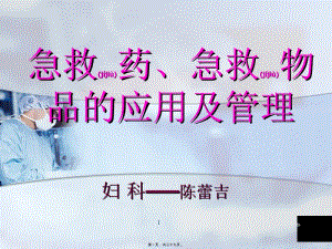 2022年醫(yī)學(xué)專題—婦科急救藥的應(yīng)用-wenkub.com