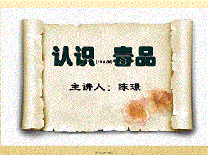 2022年醫(yī)學(xué)專題—毒品的種類——陳璟(留存版)