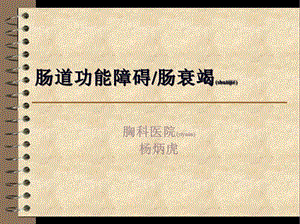 2022年醫(yī)學(xué)專題—腸道功能衰竭(文件)