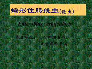 2007第三講-線蟲(蟯、旋、絲)(完整版)