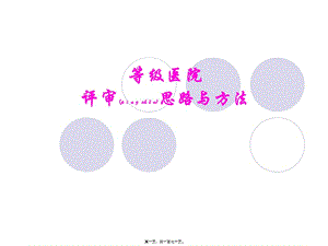 2022年醫(yī)學專題—等級醫(yī)院評審思路與方法(編輯修改稿)