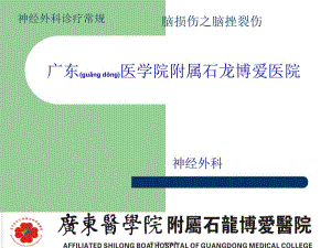 2022年醫(yī)學(xué)專題—腦損傷診療常規(guī)-腦挫裂傷簡介(已改無錯字)