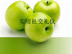 01社交禮儀概述(存儲版)
