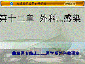 2022年醫(yī)學(xué)專題—第十二章-外科感染(編輯修改稿)
