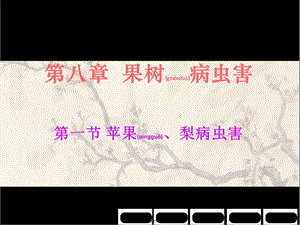2022年醫(yī)學(xué)專題—第八章-果樹病蟲害-文庫吧資料