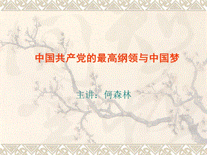 黨綱與中國(guó)夢(mèng)(文件)