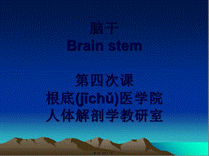 2022年醫(yī)學(xué)專題—腦干外形核(編輯修改稿)
