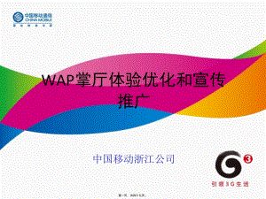 wap渠道體驗優(yōu)化和宣傳推廣(浙江公司)(參考版)