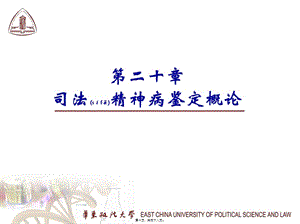 2022年醫(yī)學專題—第二十章-司法精神病鑒定概論(文件)