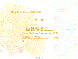 2022年醫(yī)學(xué)專題—缺鐵性貧血-(2)(存儲版)