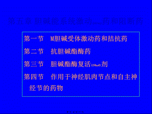 2022年醫(yī)學(xué)專題—膽堿能系統(tǒng)激動藥和阻斷藥-(2)-全文預(yù)覽