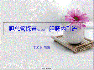 2022年醫(yī)學專題—膽總管探查+膽腸內(nèi)引流(完整版)