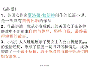 2022年醫(yī)學(xué)專題—簡愛及字詞、病句分析(已改無錯(cuò)字)