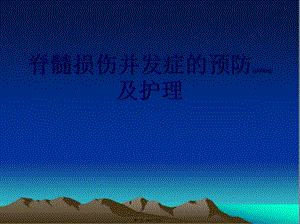 2022年醫(yī)學(xué)專(zhuān)題—脊髓損傷并發(fā)癥ppt(編輯修改稿)