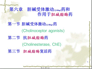 2022年醫(yī)學(xué)專題—第6章-膽堿受體激動(dòng)藥和作用于膽堿酯酶藥-全文預(yù)覽