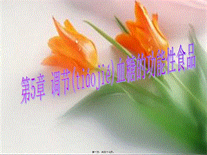 2022年醫(yī)學(xué)專題—第5章-降血糖功能性食品(存儲版)