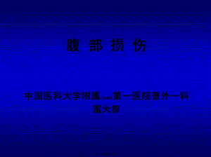 2022年醫(yī)學(xué)專題—腹部損傷幻燈-文庫(kù)吧在線文庫(kù)