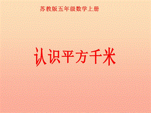 五年級數學上冊25認識平方千米課件3蘇教版-在線瀏覽