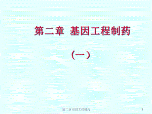 第二章基因工程制藥(一)(專業(yè)版)