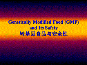 轉(zhuǎn)基因食品與安全性概述-wenkub