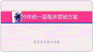 統(tǒng)一藍(lán)莓多市場(chǎng)調(diào)查分析-資料下載頁(yè)