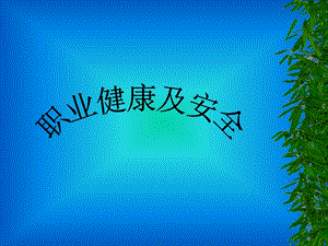 職業(yè)健康及安全管理體標(biāo)準(zhǔn)簡(jiǎn)介(更新版)