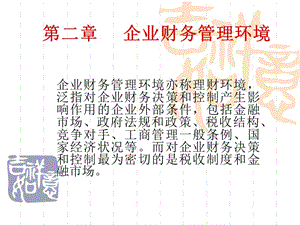 財(cái)務(wù)管理環(huán)境-powerpointpresentati(專業(yè)版)