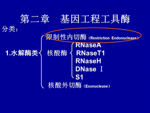 第二章基因工程工具酶(專業(yè)版)