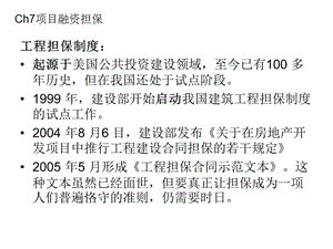 項目融資擔保概述(已改無錯字)