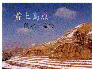 高中地理課件水土流失的治理32544(已改無錯字)